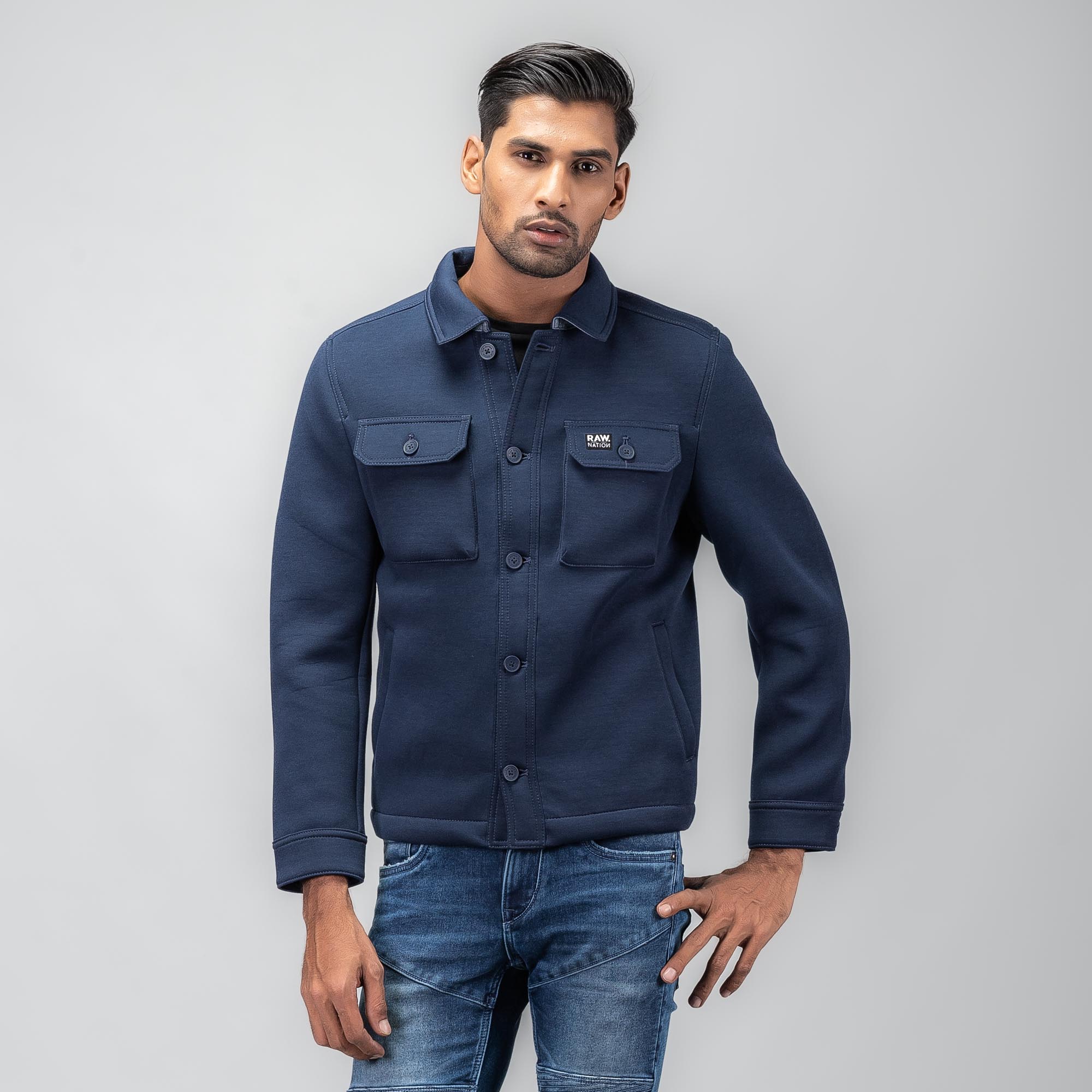 Shirt top type jacket