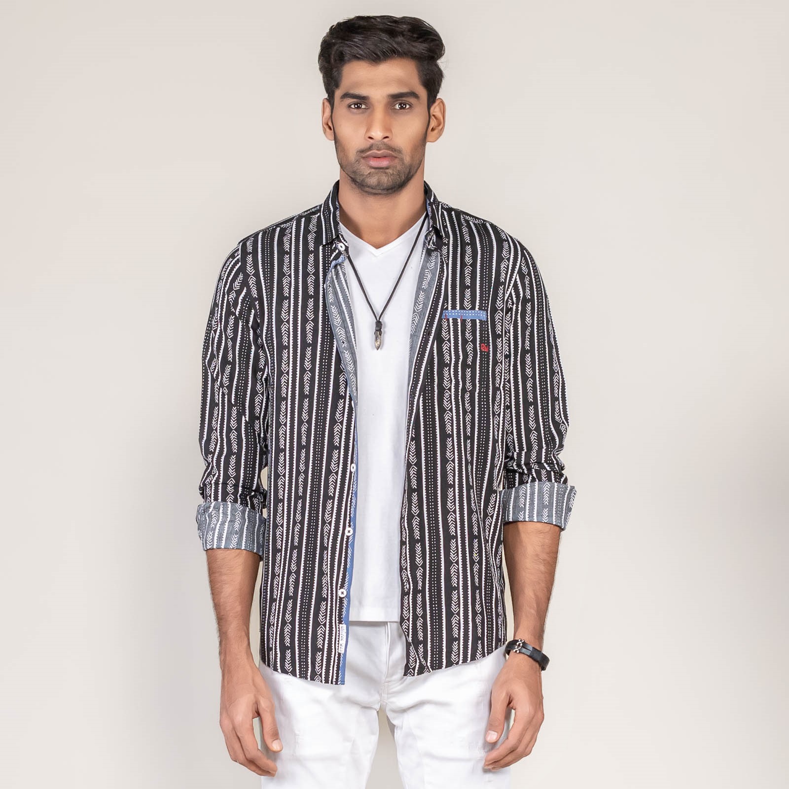 KI-no × koti Stripe Shade/Stripe Amber（Stripe Panjabi Code